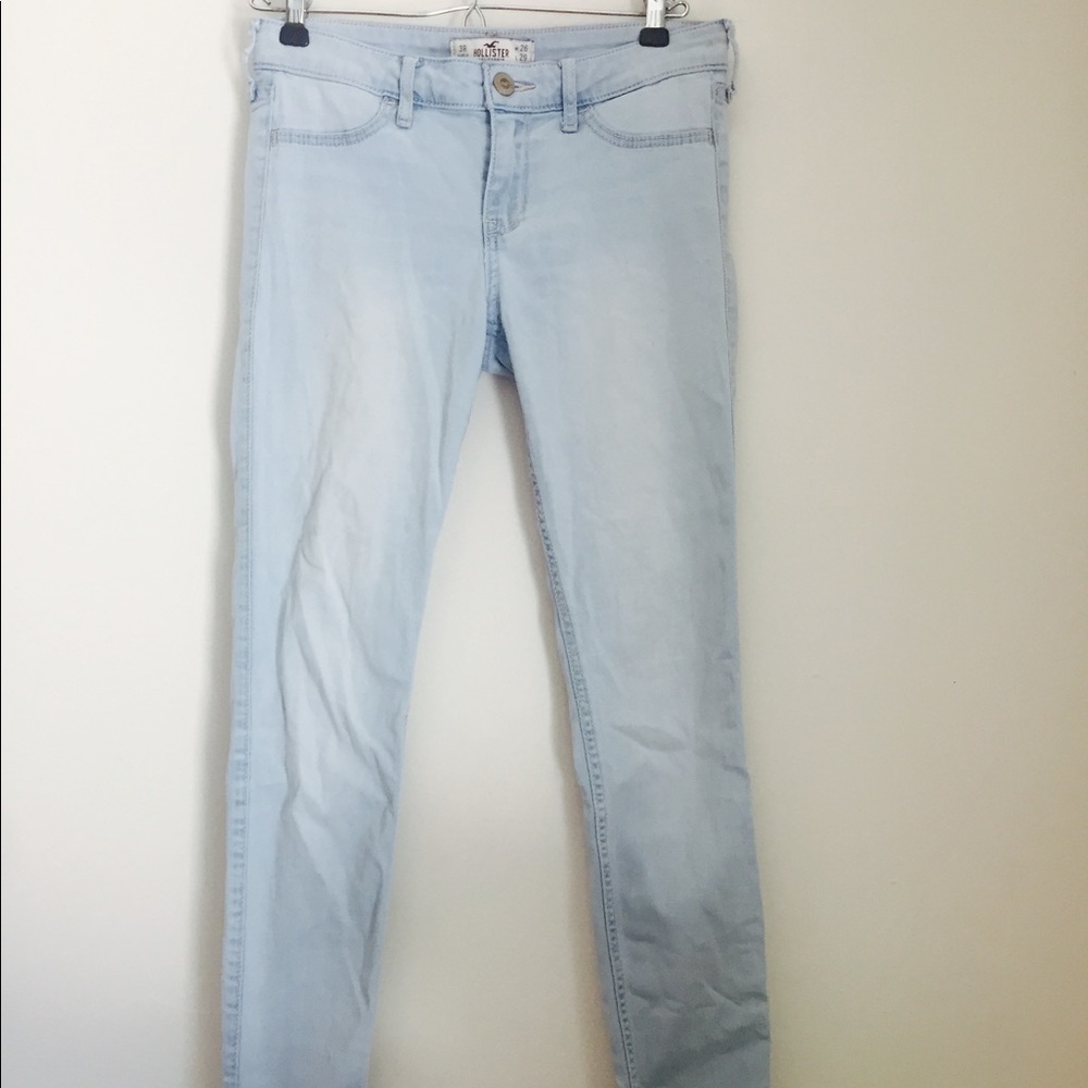 Hollister Skinny Jeggings Light Wash Low Rise Jean